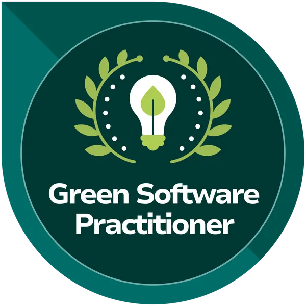 Badge Green Software Practitioner · Green Software Foundation