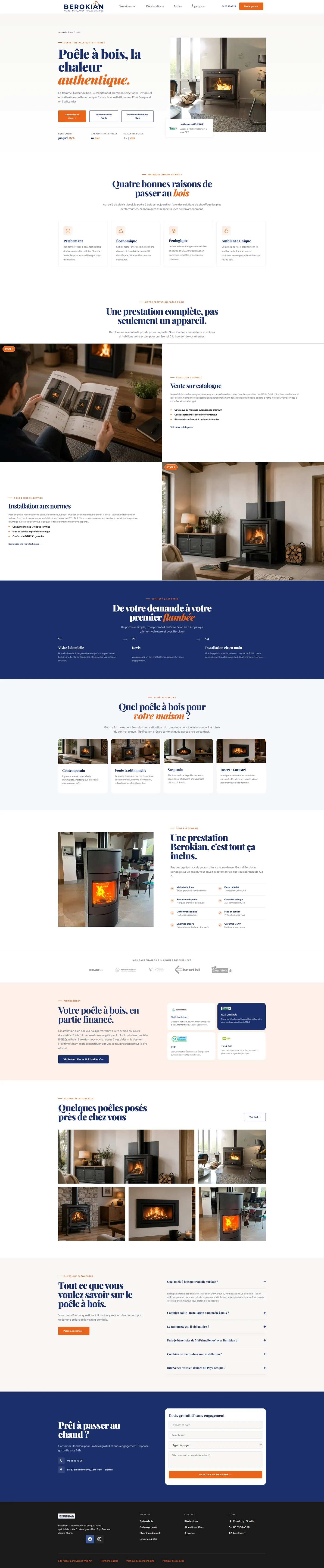 Page dédiée aux poêles à bois