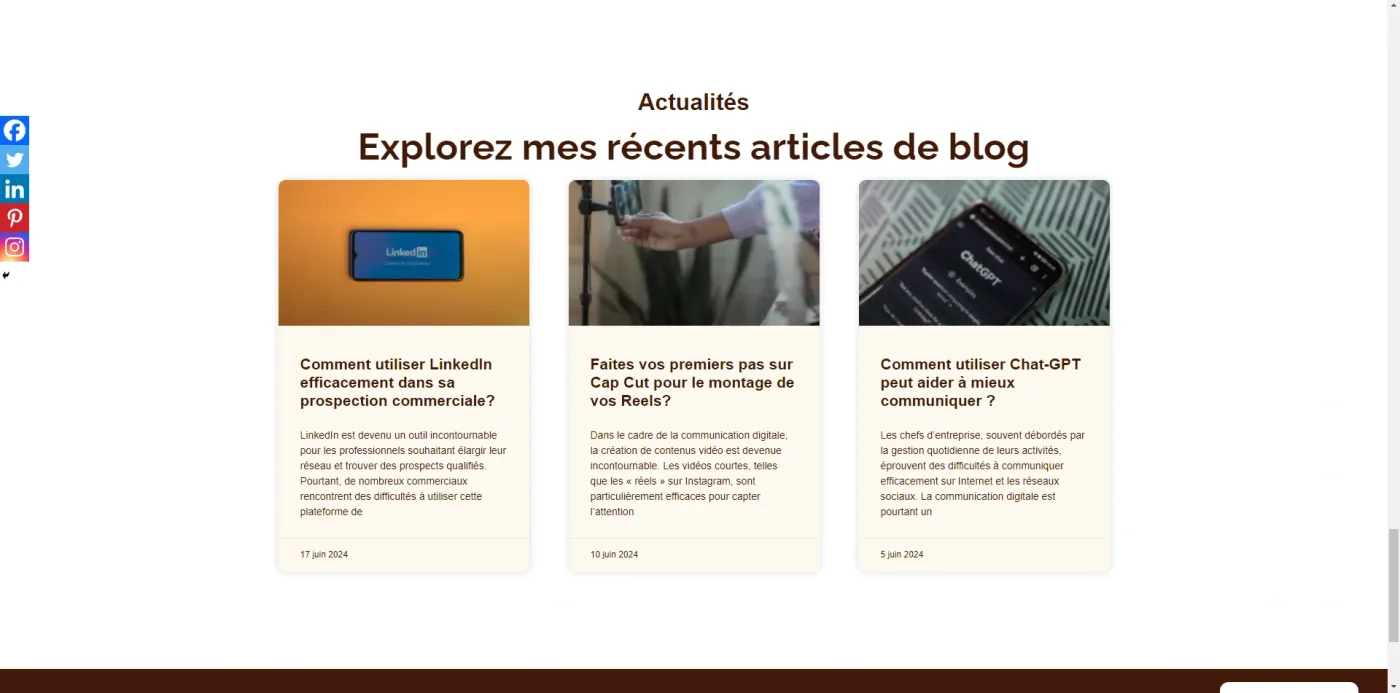 Détail d'un service et de ses visuels personnalisés