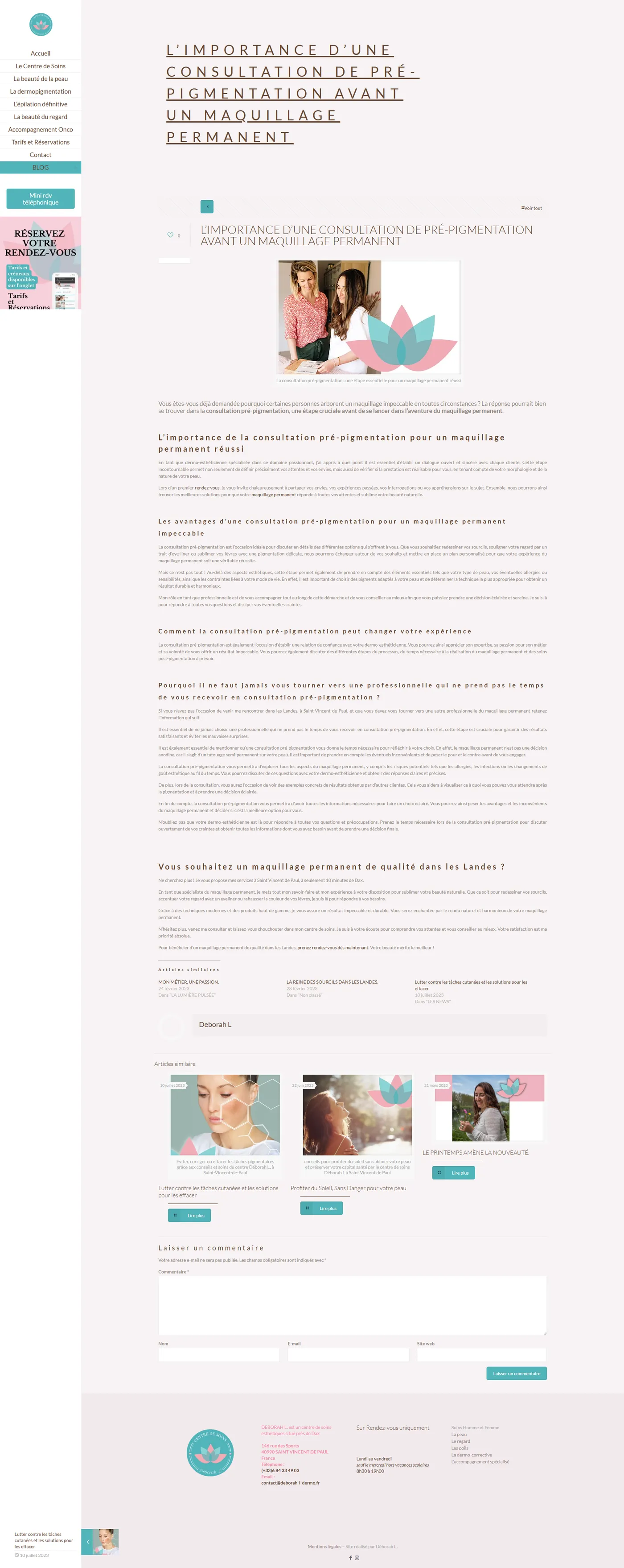 Ancien modèle d'article de blog, avant refonte