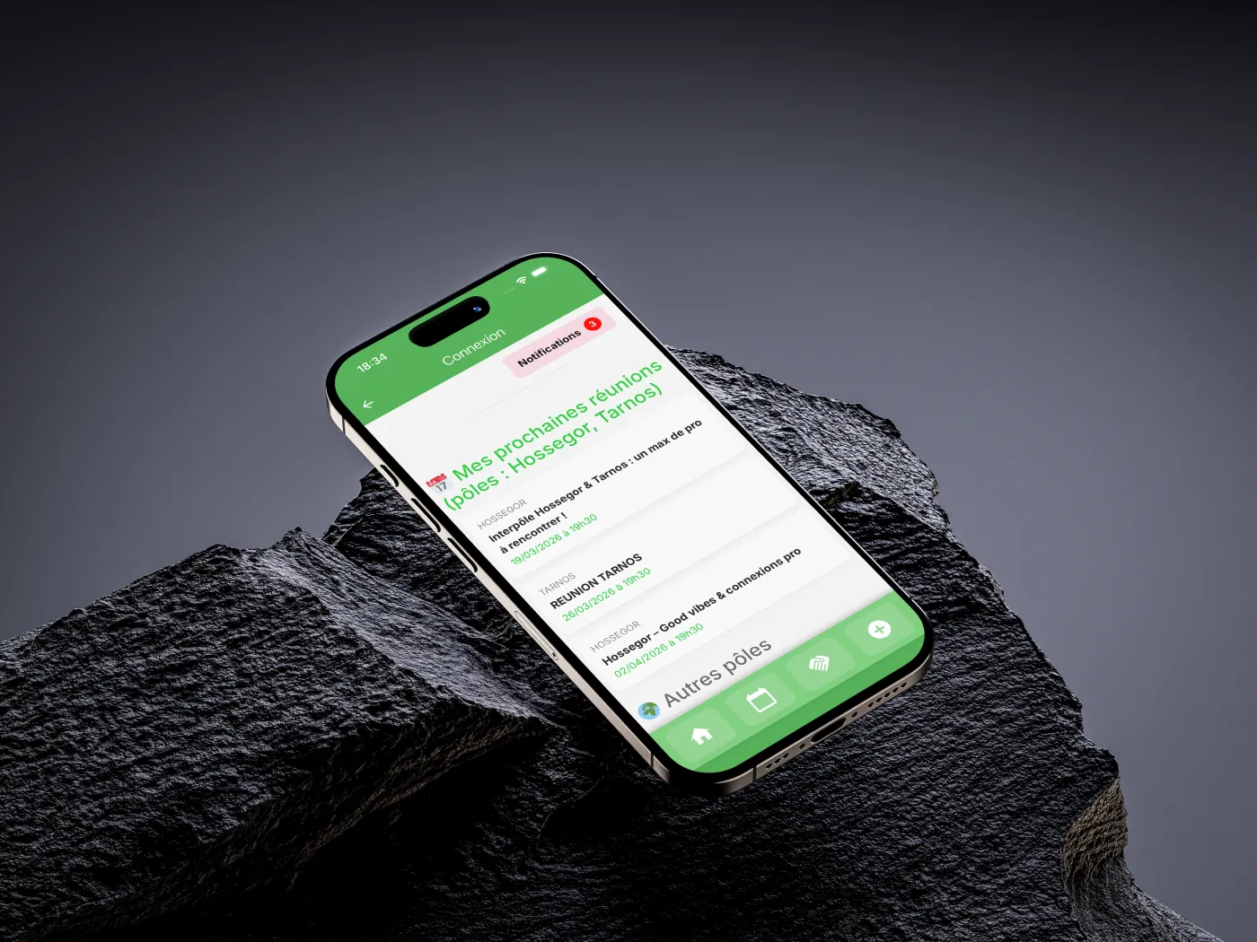 Application mobile Solydari pour un réseau d'affaires, sur iOS et Android