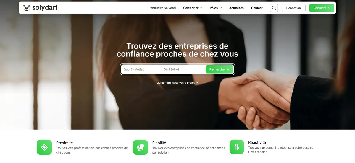 Moteur de recherche de l'annuaire d'entreprises